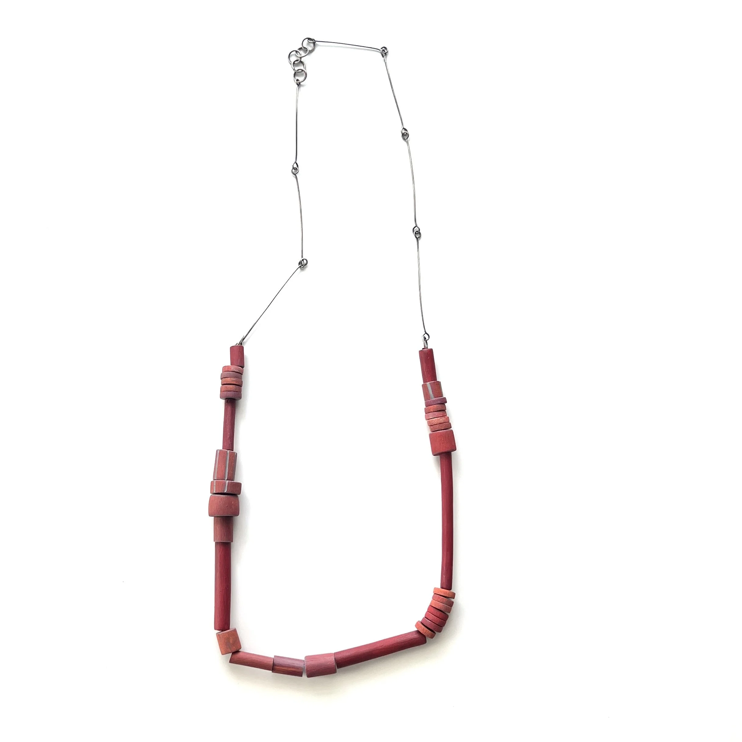 red-tube-bead-polymer-clay-necklace.JPG