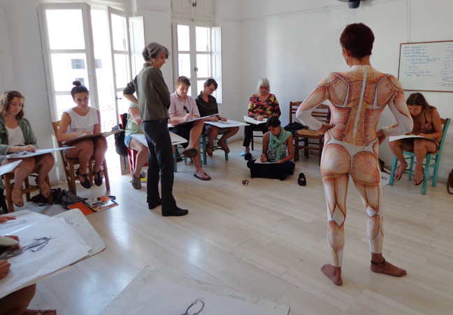 Figure drawing at The Aegean Center