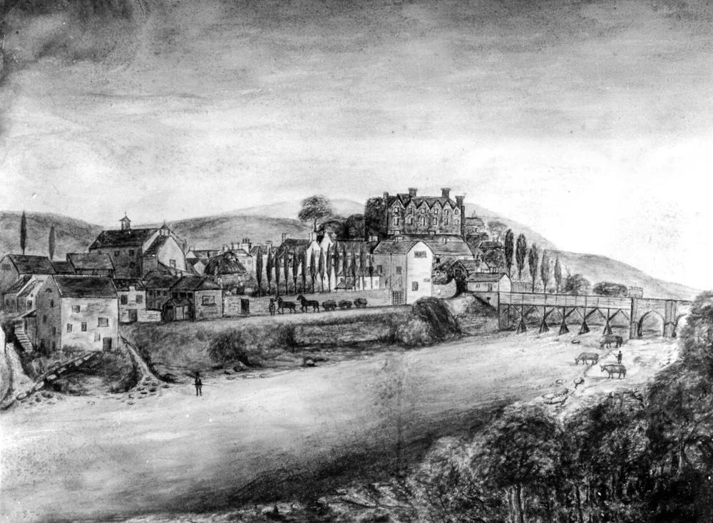 Horse-drawn tram, c1830