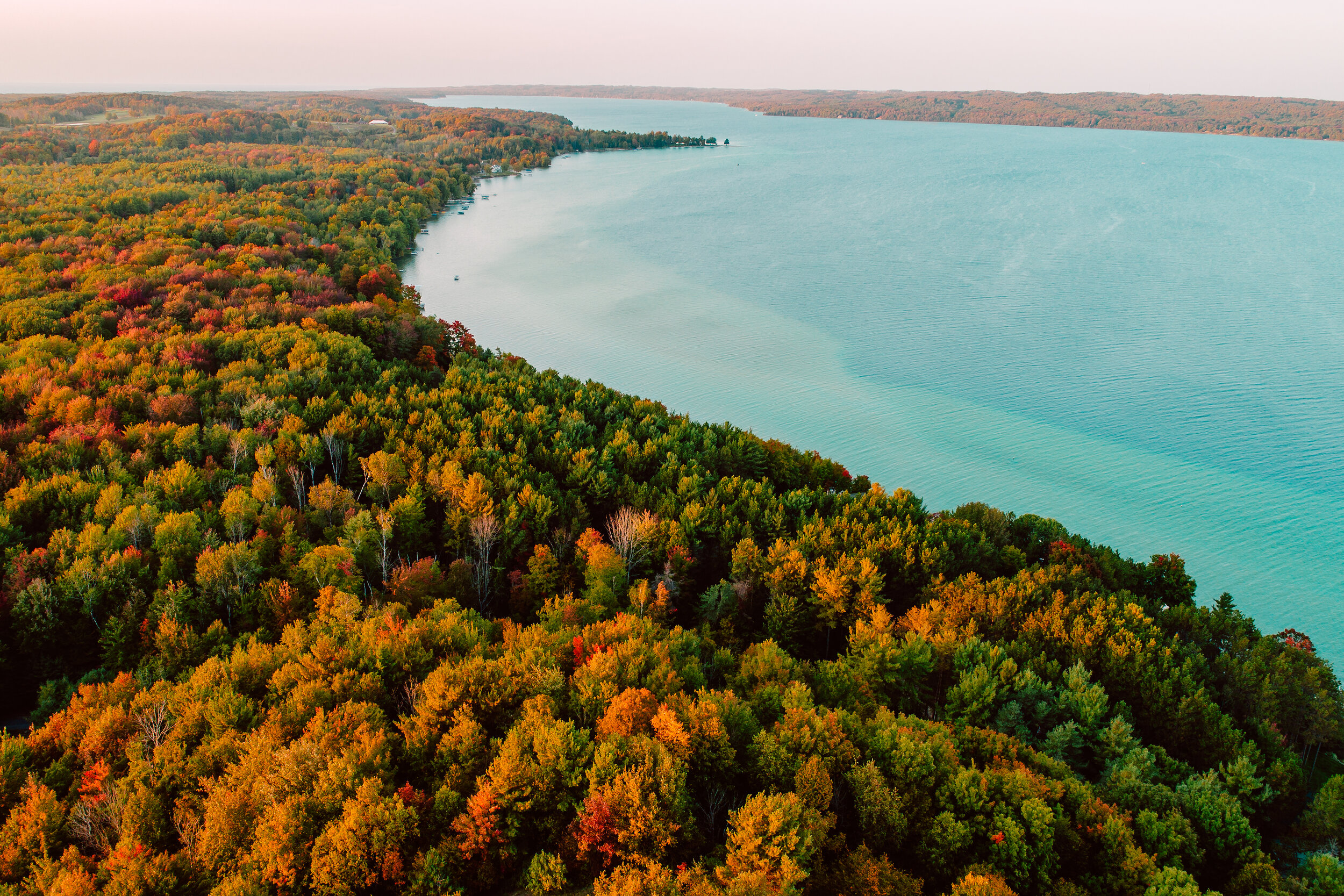 Torch Lake Color Change 