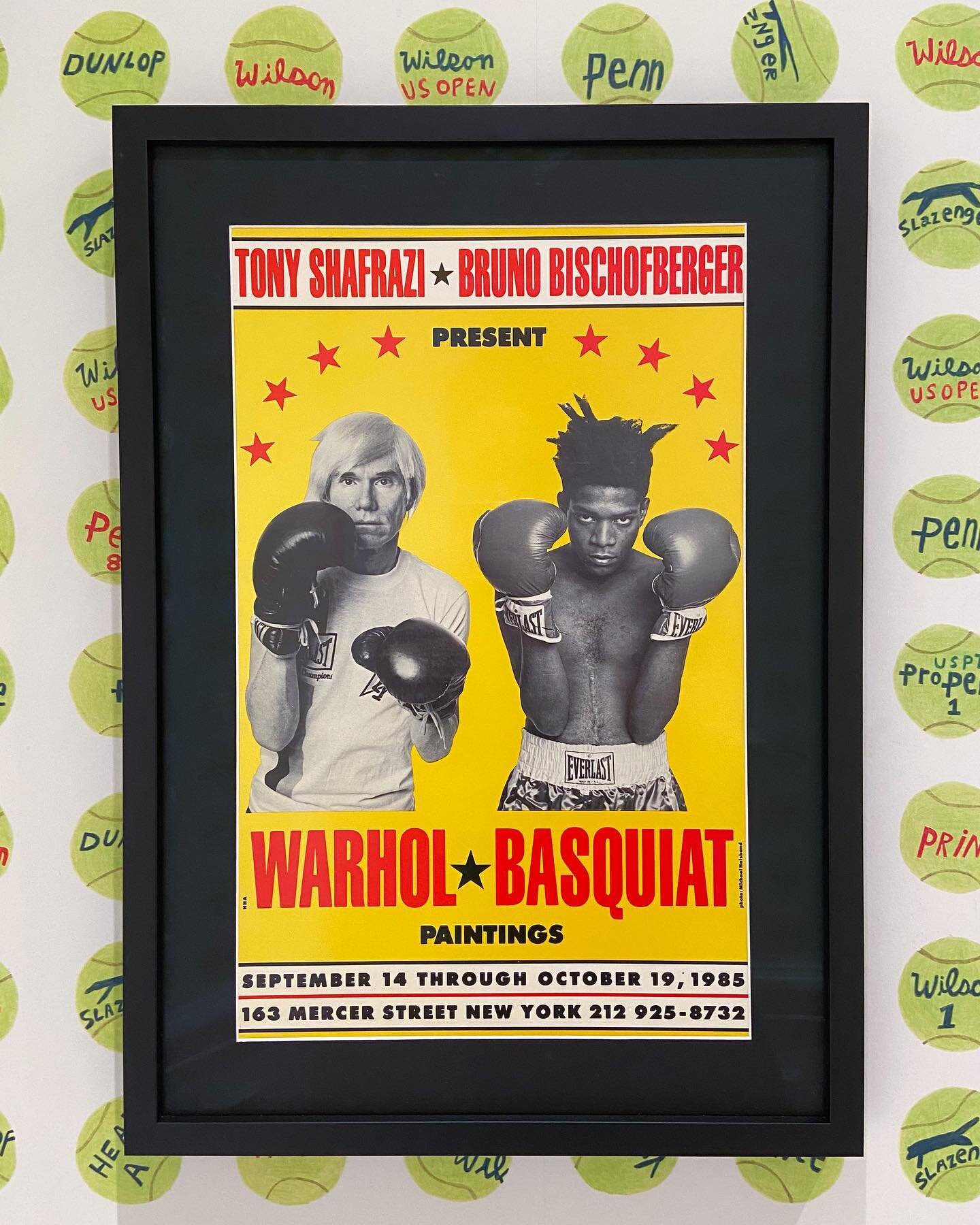 Spent some time with a sweet and knowledgeable collector yesterday. One of the works in his home was an original poster from the 1985 Warhol and Basquiat show that I based my Marilyn Manson and Rob Zombie tour poster on. I hadn&rsquo;t seen one of th