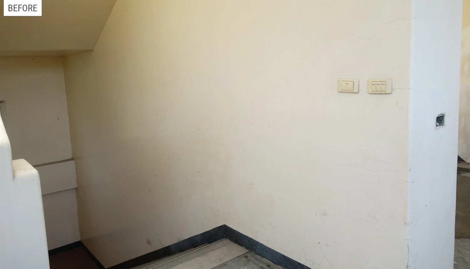 Second Floor Wall (before)