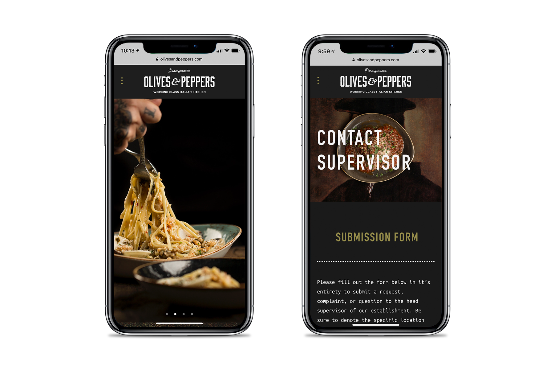 Restaurant_website_olives and peppers_bootstrap desgin co.png