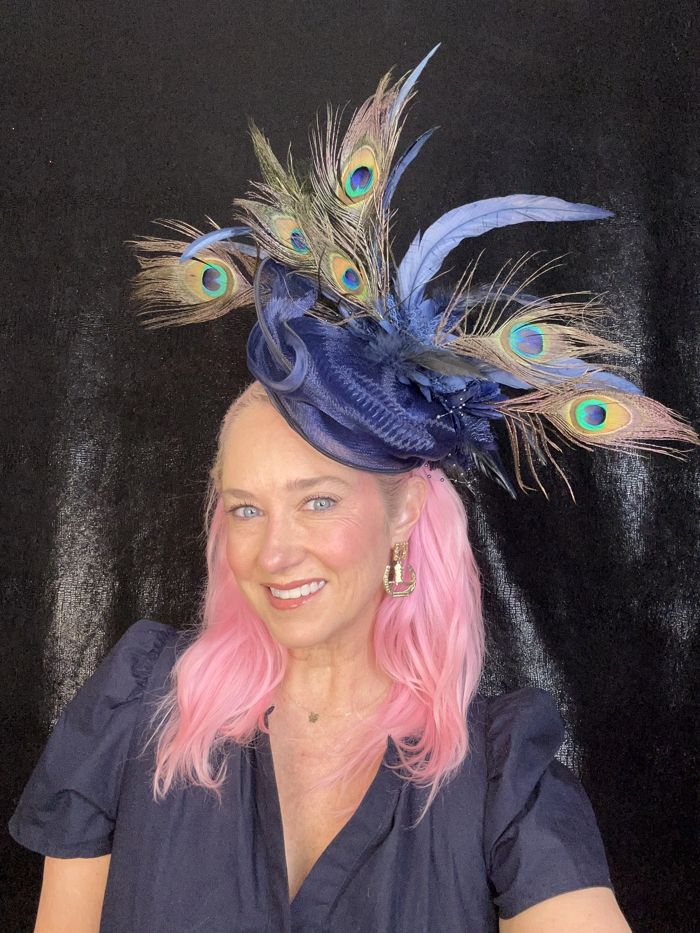 Large peacock and Navy