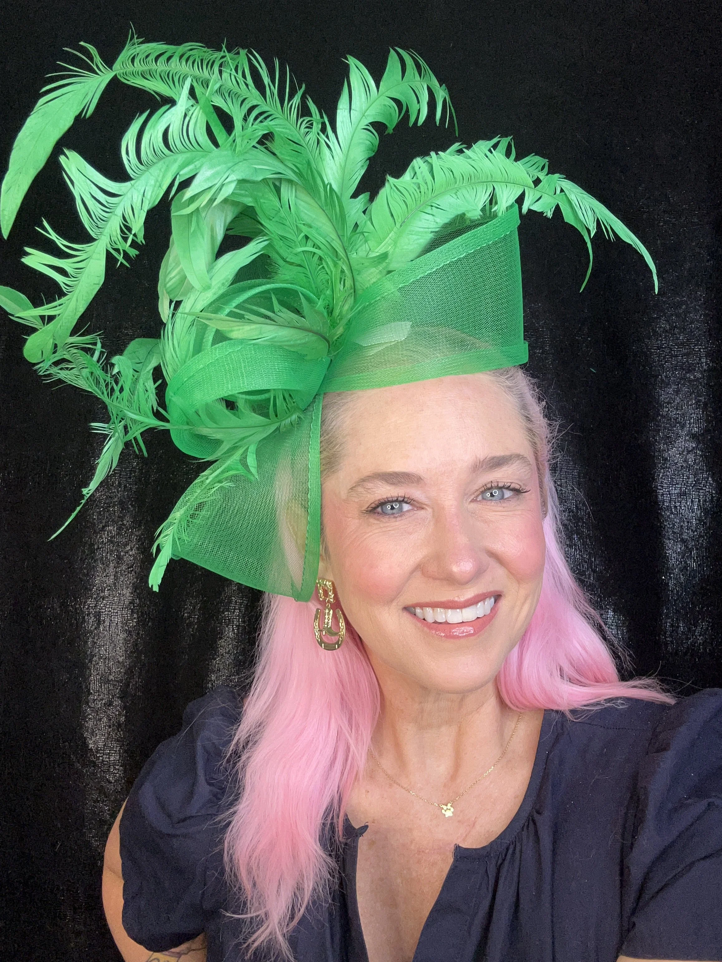 Kelly Green Feathers