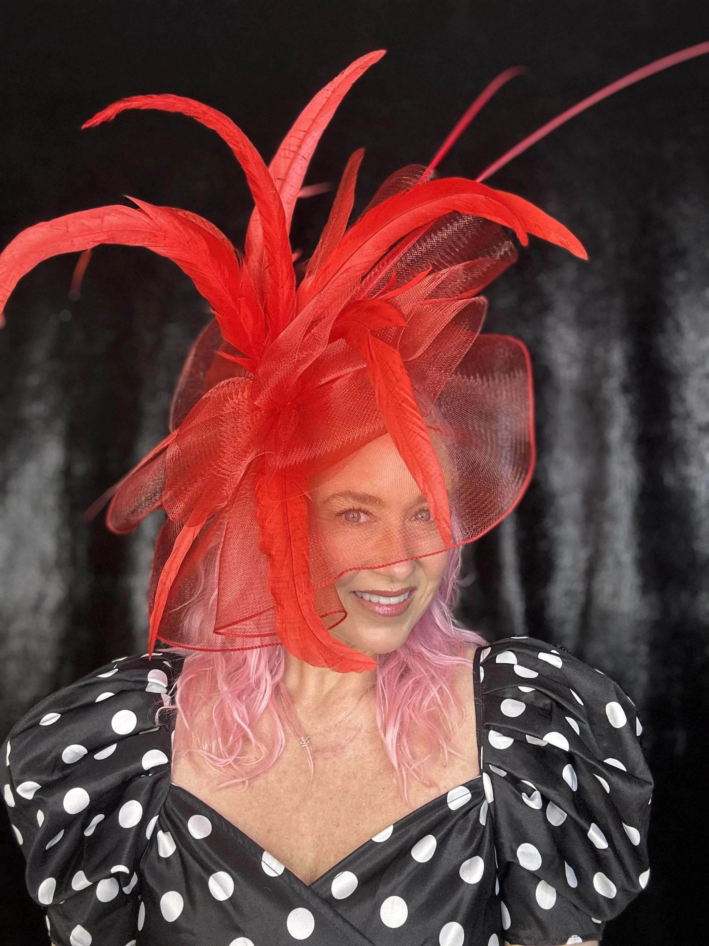 Stunning Red Fascinator