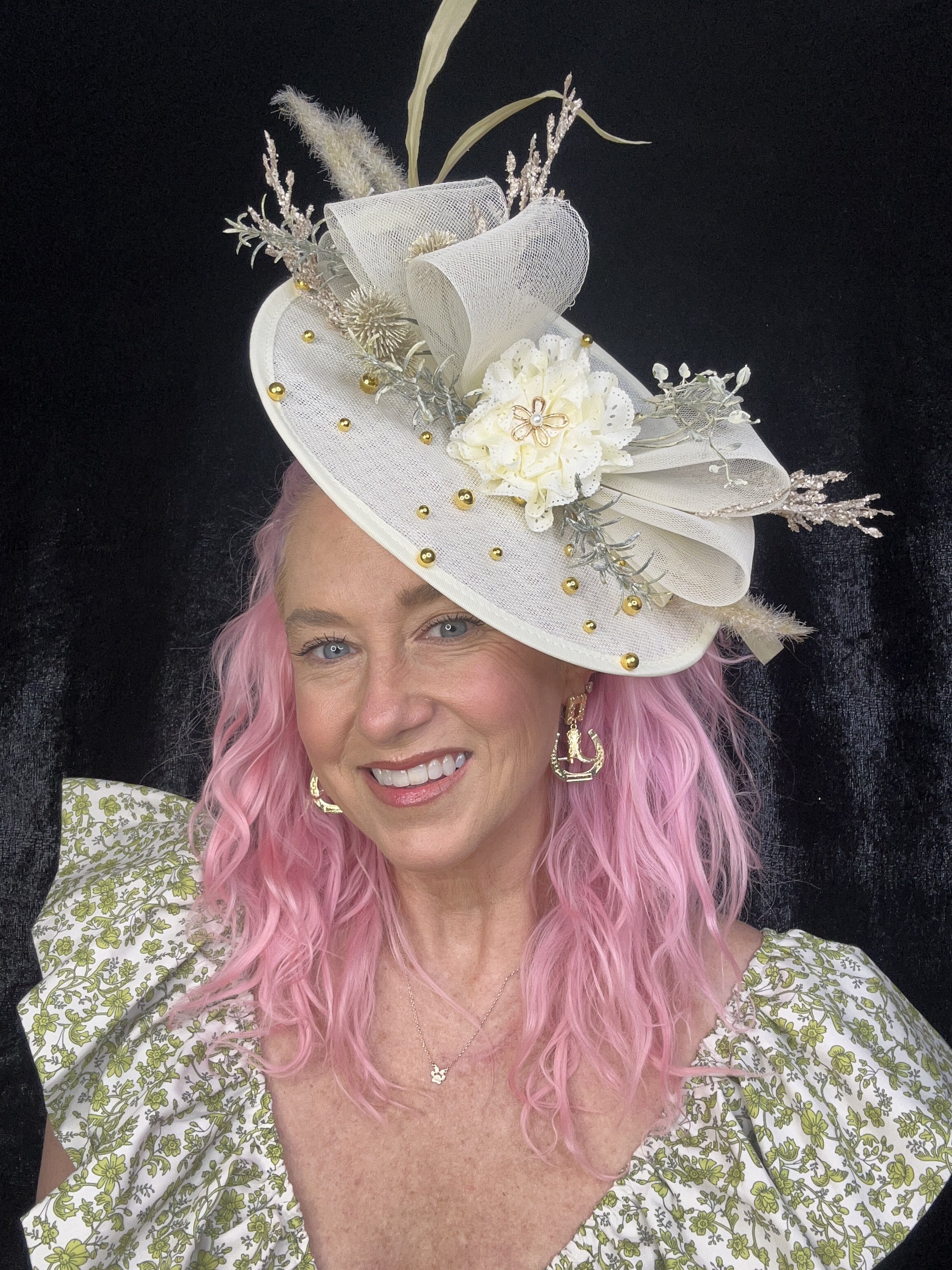 Elegant Cream Floral Fascinator