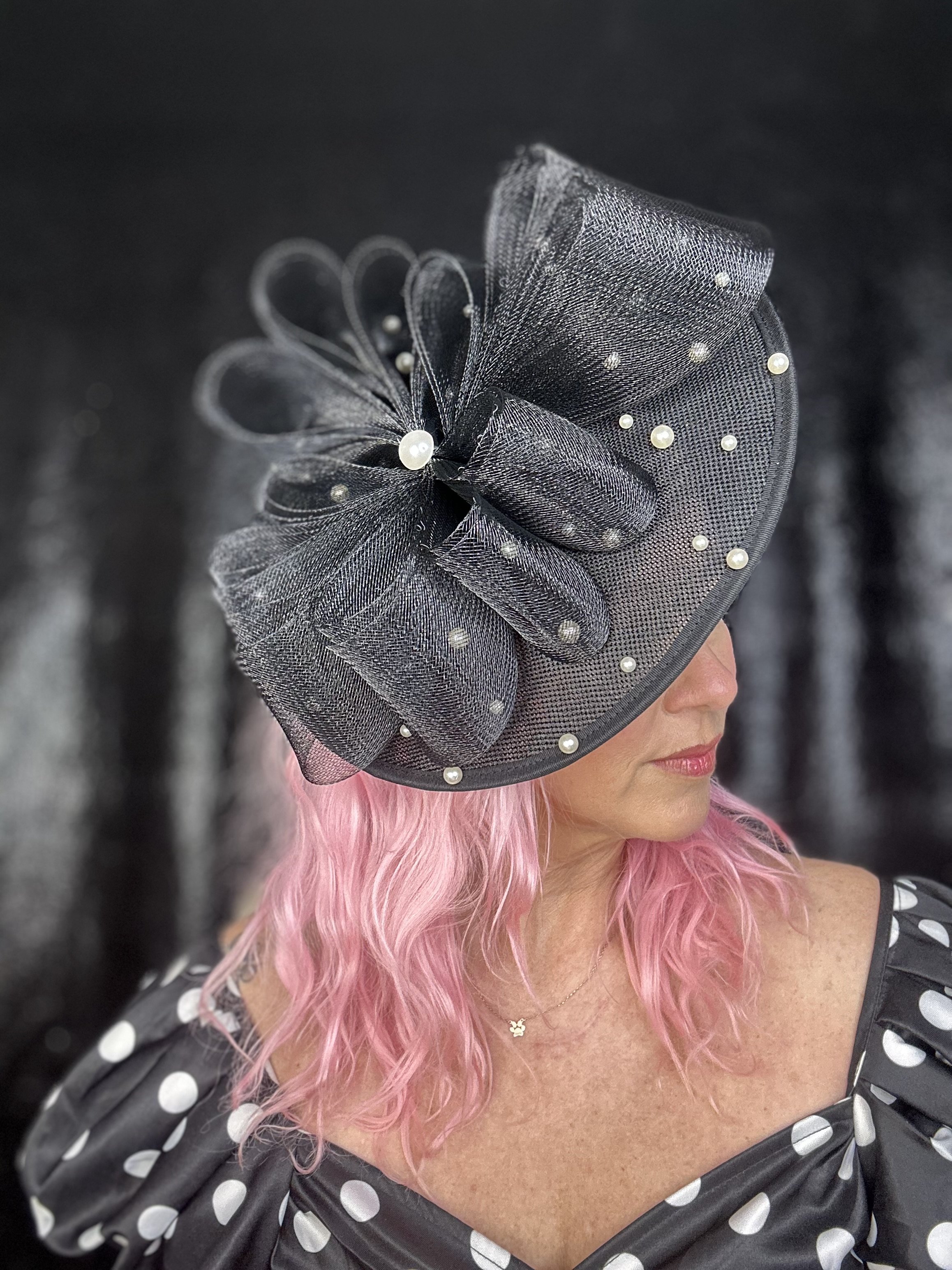 Black Pearl Fascinator