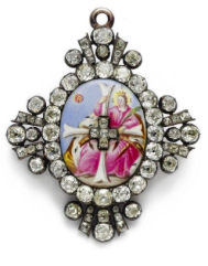 THE FRONT OF THE BADGE OF THE ORDER OF ST CATHERINE, GRAND CROSS