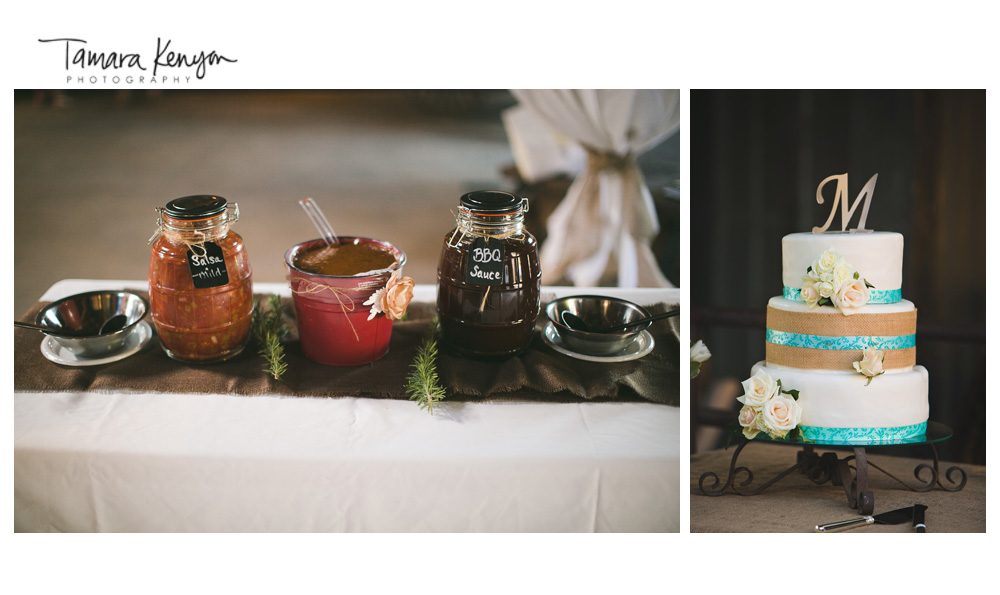 Bbq_wedding_reception_cake_mason_jars