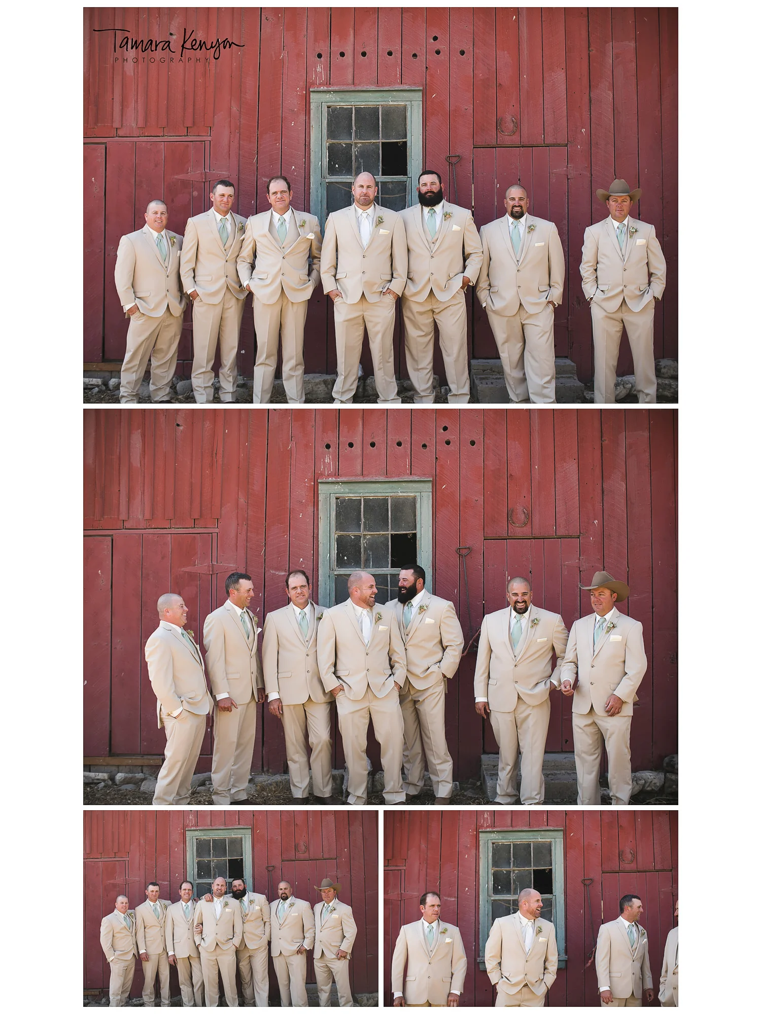 large_bridal_party_groomsmen_country_wedding