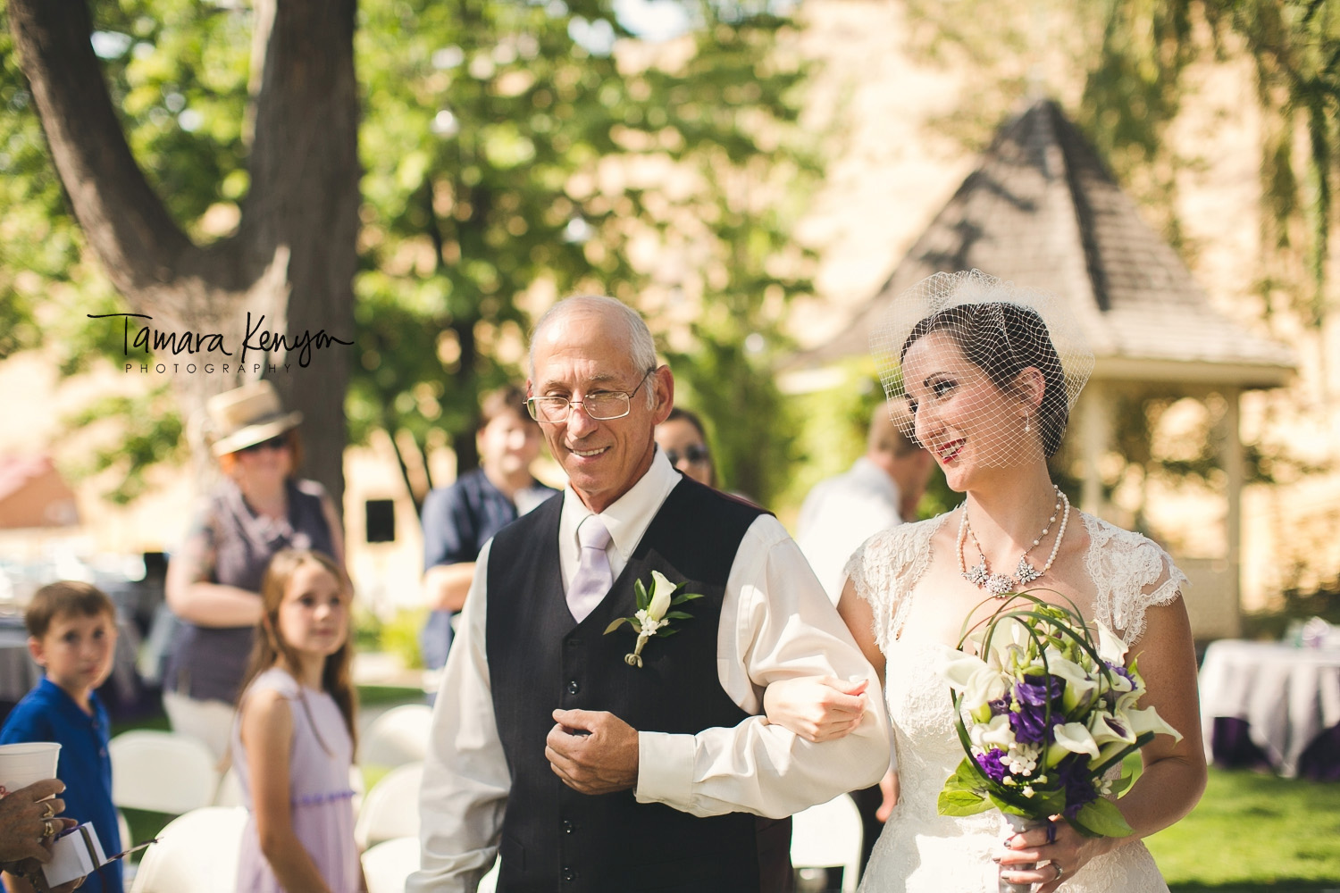father daughter bishops house boise wedding