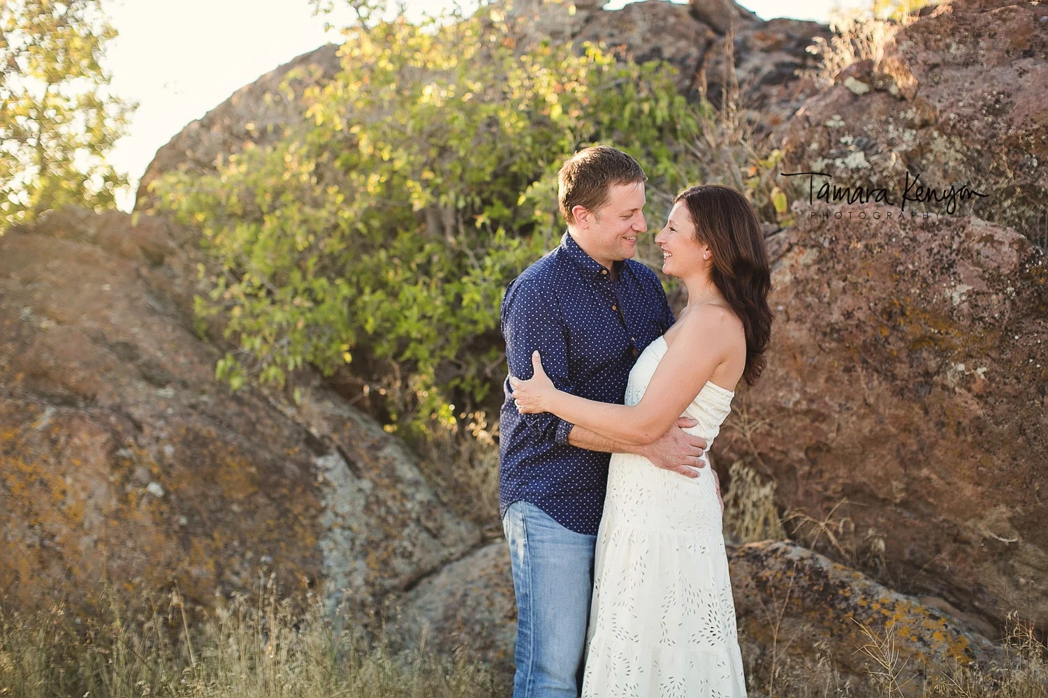 foothills engagement session boise