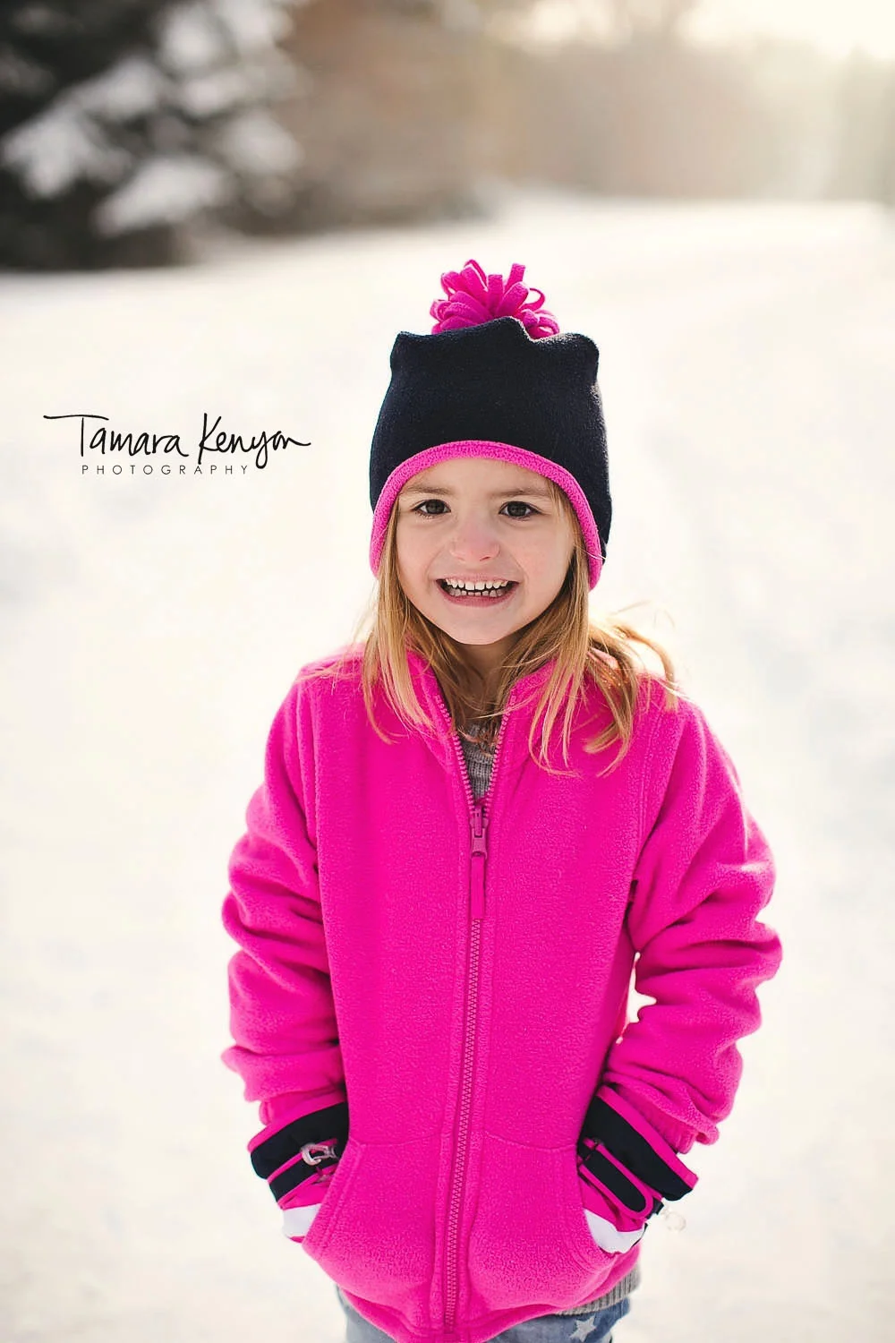 snowy family session