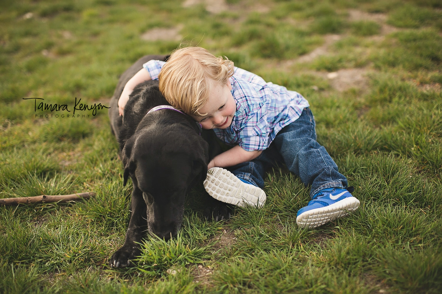 boy and his dog tamara kenyon photography