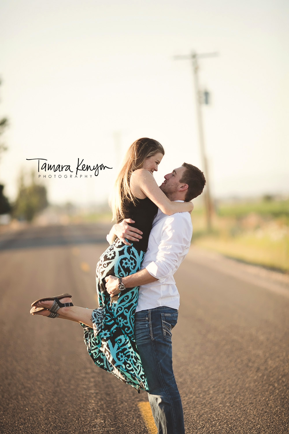 engagement session in the country boise idaho