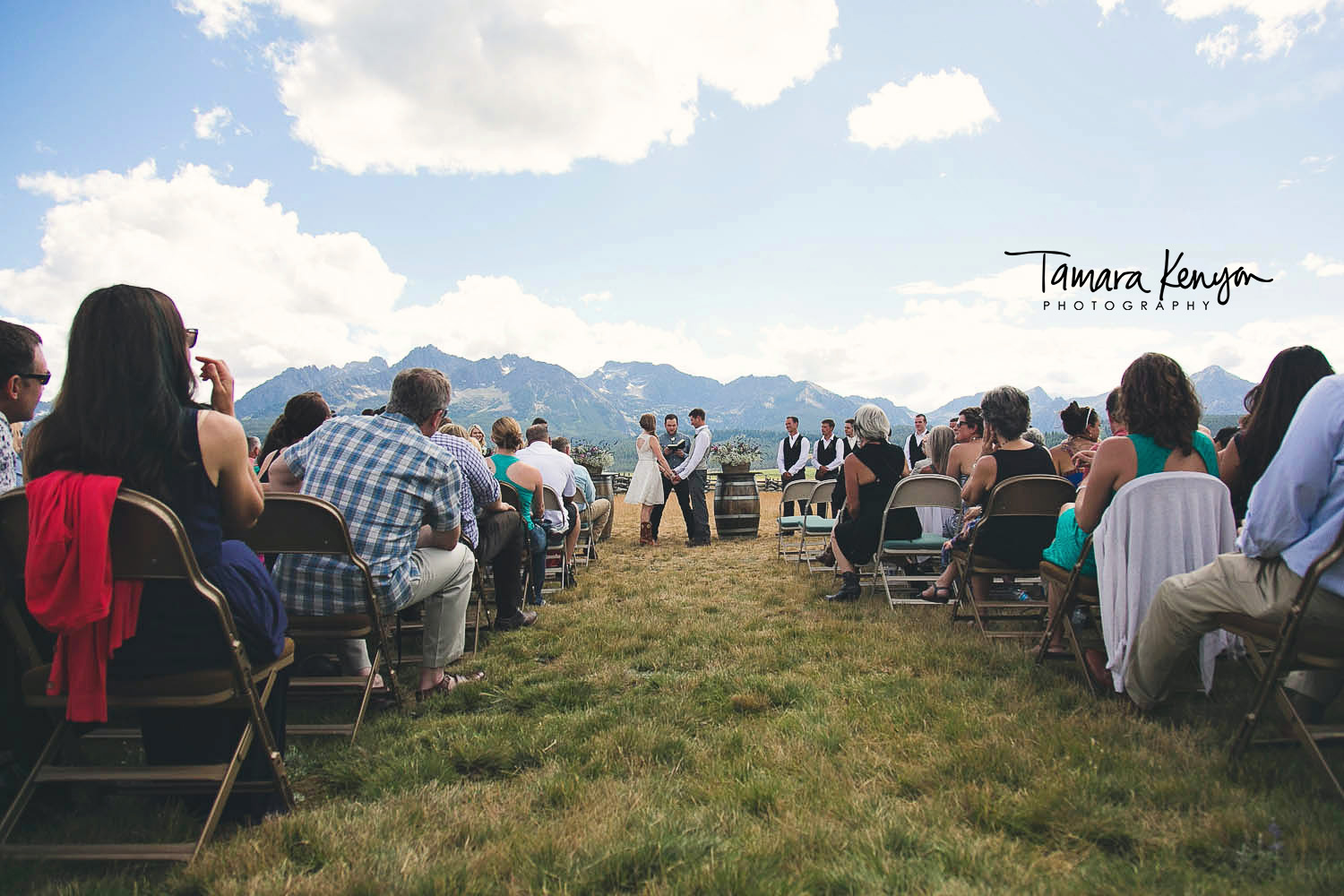 sawtooth mountain wedding ceremony