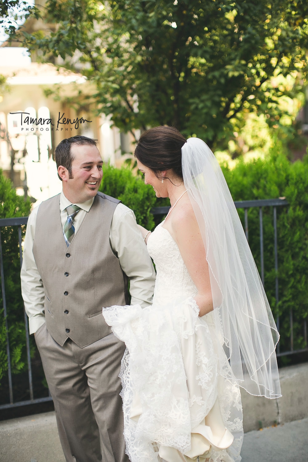 first look boise photographer wedding st johns cathedral