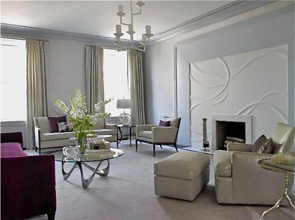 Plaster fire place surround by Osmundo Studio for Amy Lau Design