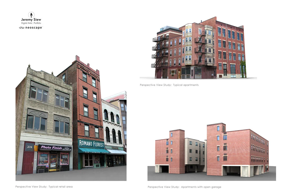 Boston Central Artery North End Low-Poly Modeling