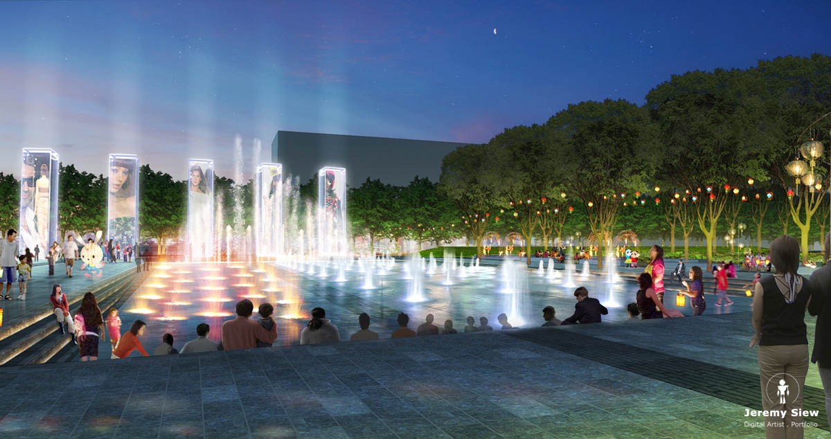 Zhuji Plaza Sunken Fountains