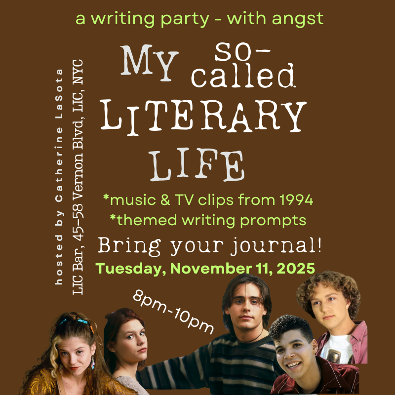 November 11, 2025 My So-Called Literary Life writing party