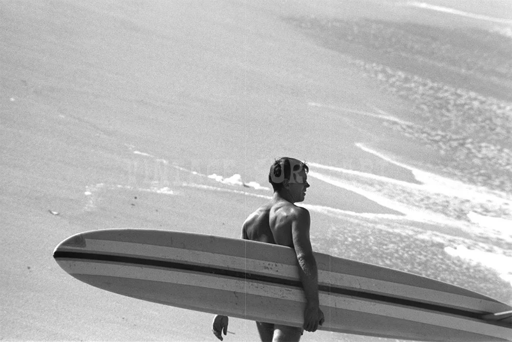 #61 "Standing Alone" - Waimea Bay, Hi 1962 bw005