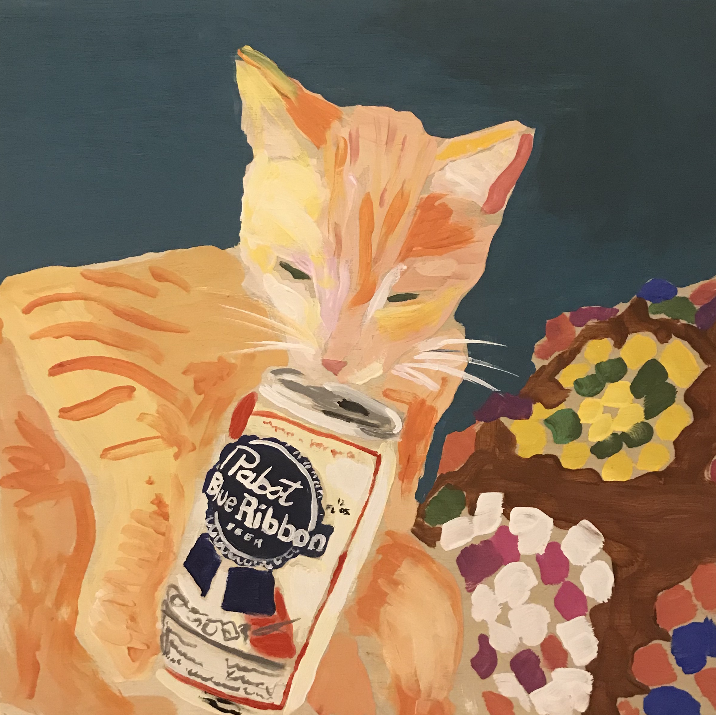 vern the cat drinks a past
