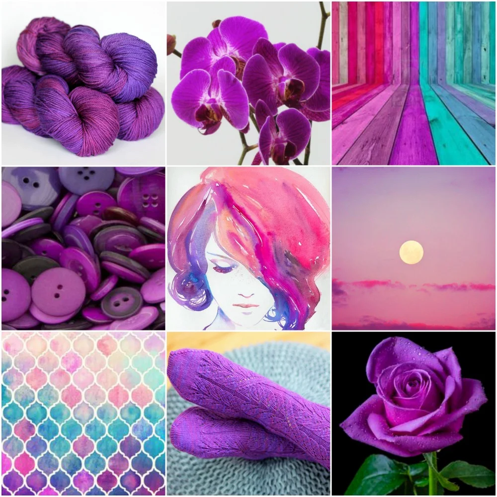 Sources: TFA Am ber Label in Jewel , orchid , wooden boards , buttons , hair watercolour , moon , moroccan tile watercolour , cadence socks , rose .