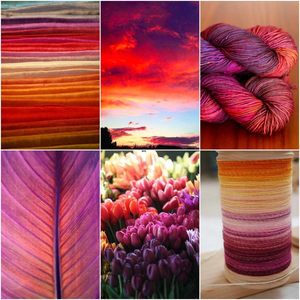 Sources: silks , Nova Scotia Sunset , super canyon , leaf , tulips , spun singles .