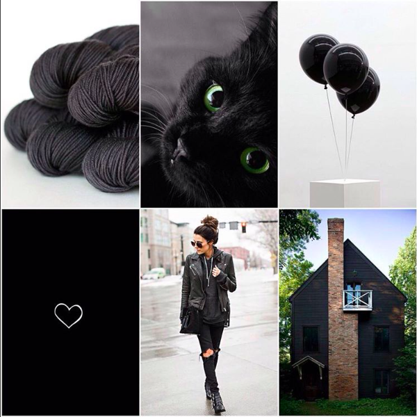 TFA Green Label Aran Weight in Charcoal , c at , balloons , heart , black leather look , black house . 
