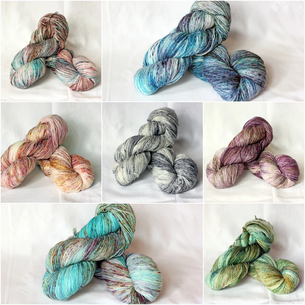 TFA 8-ply twist in some of our favourite speckled colourways!