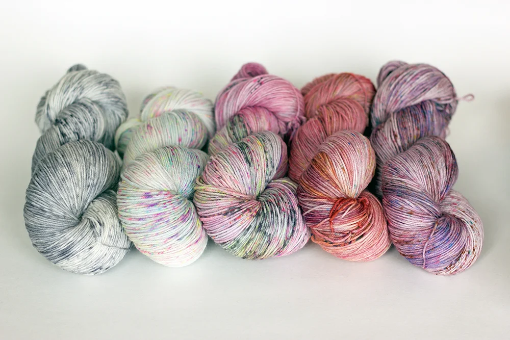 So Faded Pink: Silent Movie, Crystal, Smitten, Paisley, Laurel.