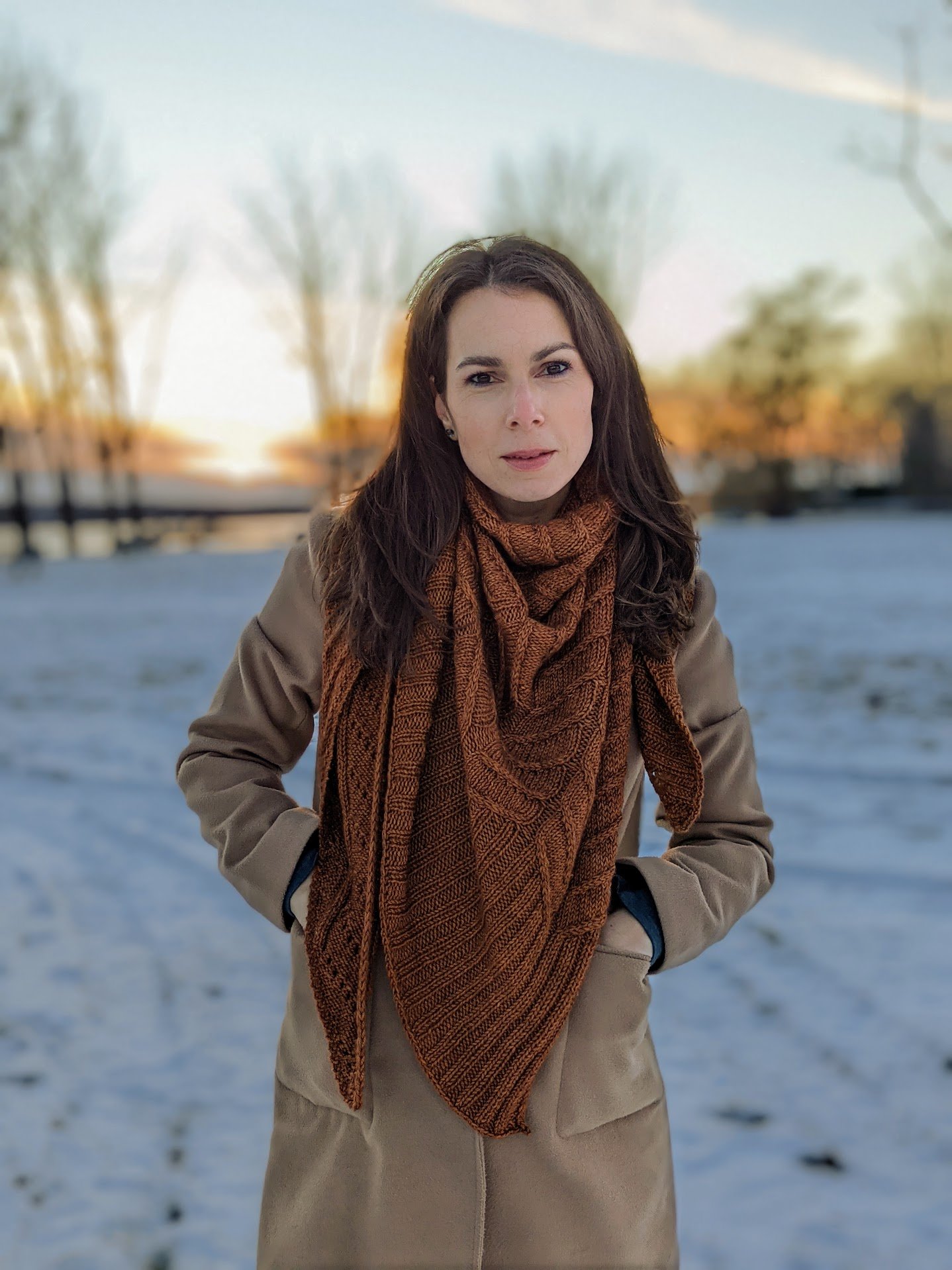 Almina Shawl featuring our Luxe Yak/Silk DK — Tanis Fiber Arts