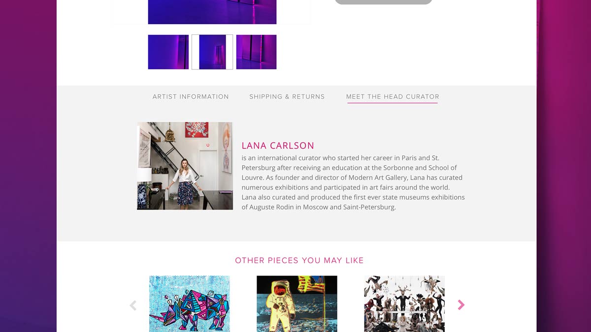 Custom Product Page