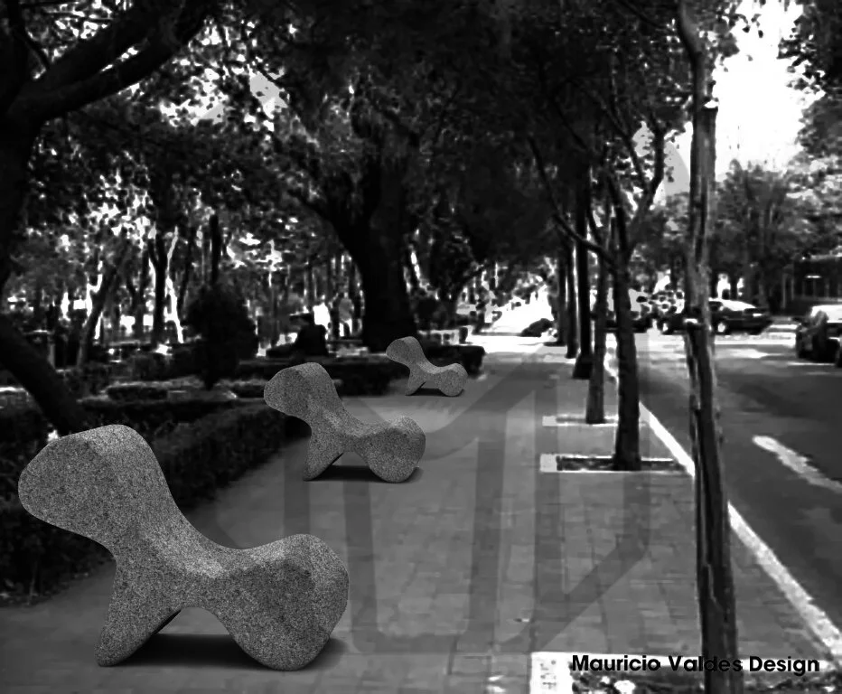 SILLA TRIO EN CANTERA / el trio chair in stone ©®™