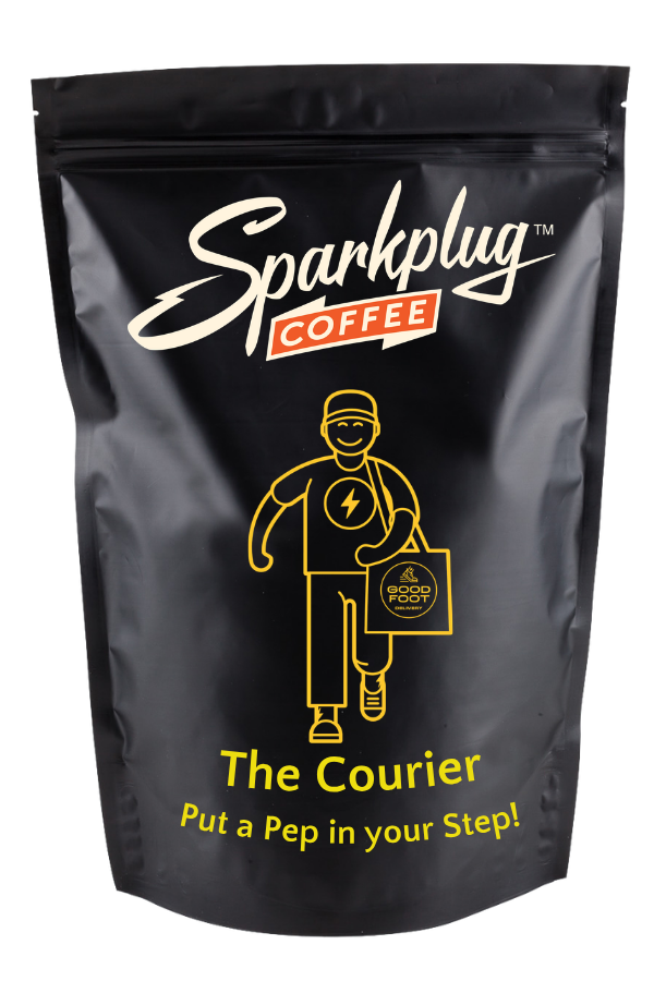 The Courier Blend coffee bag