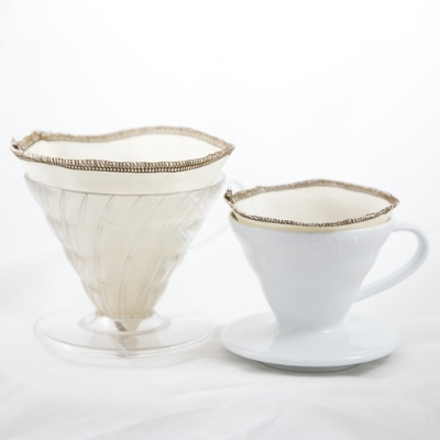 hario V60 style organic cotton filters
