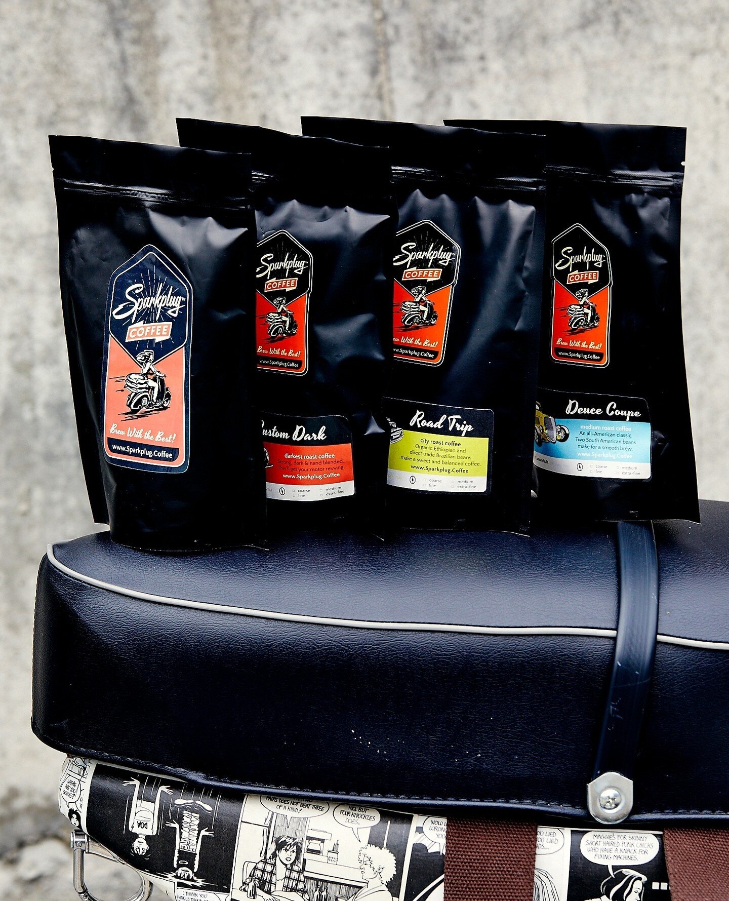 Can't decide? ⁠
⁠
DKY we have TWO awesome 'Taster Packs' to choose from!⁠
⁠
An easy way to find your favourite Sparkplug coffee!⁠
Each pack includes 4 different x 125g bags &amp; FREE Shipping⁠
⁠
⁠
+ Makes a great #GiftForCoffeeLovers... if you're no