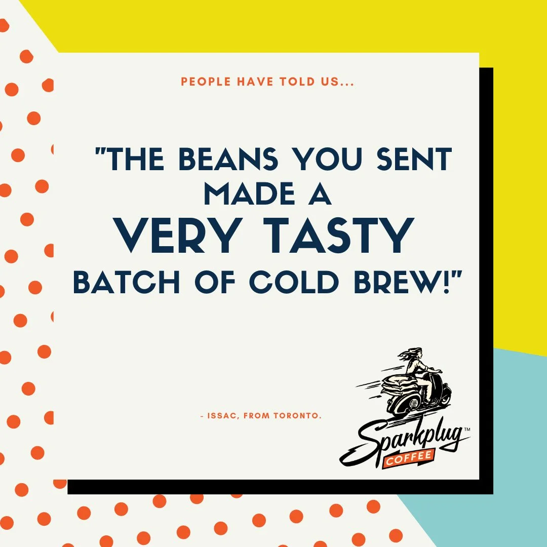 Thanks Issac!⁠
😎⁠
⁠
Yeah - hot or cold, #SparkplugCoffee comes through!⁠
⁠
Have you tried our Cold Brew Coffee Cocktail?!⁠
⁠
THE REBOOT:⁠
☕ In a tall glass, pour 3/4 cup (200 ml) of#ColdBrewCoffee Sparkplug Coffee over 3 ice cubes. ⁠
⁠
🥃 1.5 ounces