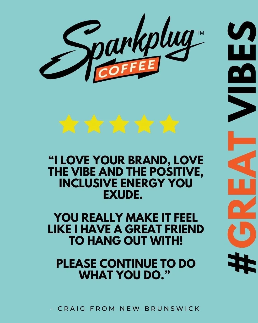 We ❤️ happy #EastCoast vibes!⁠ As a small biz, we cherish #GoodVibes here.⁠
⁠
Check out our friend Craig's review, along with LOADS of other happy vibes from our customers on our website!⁠
⁠