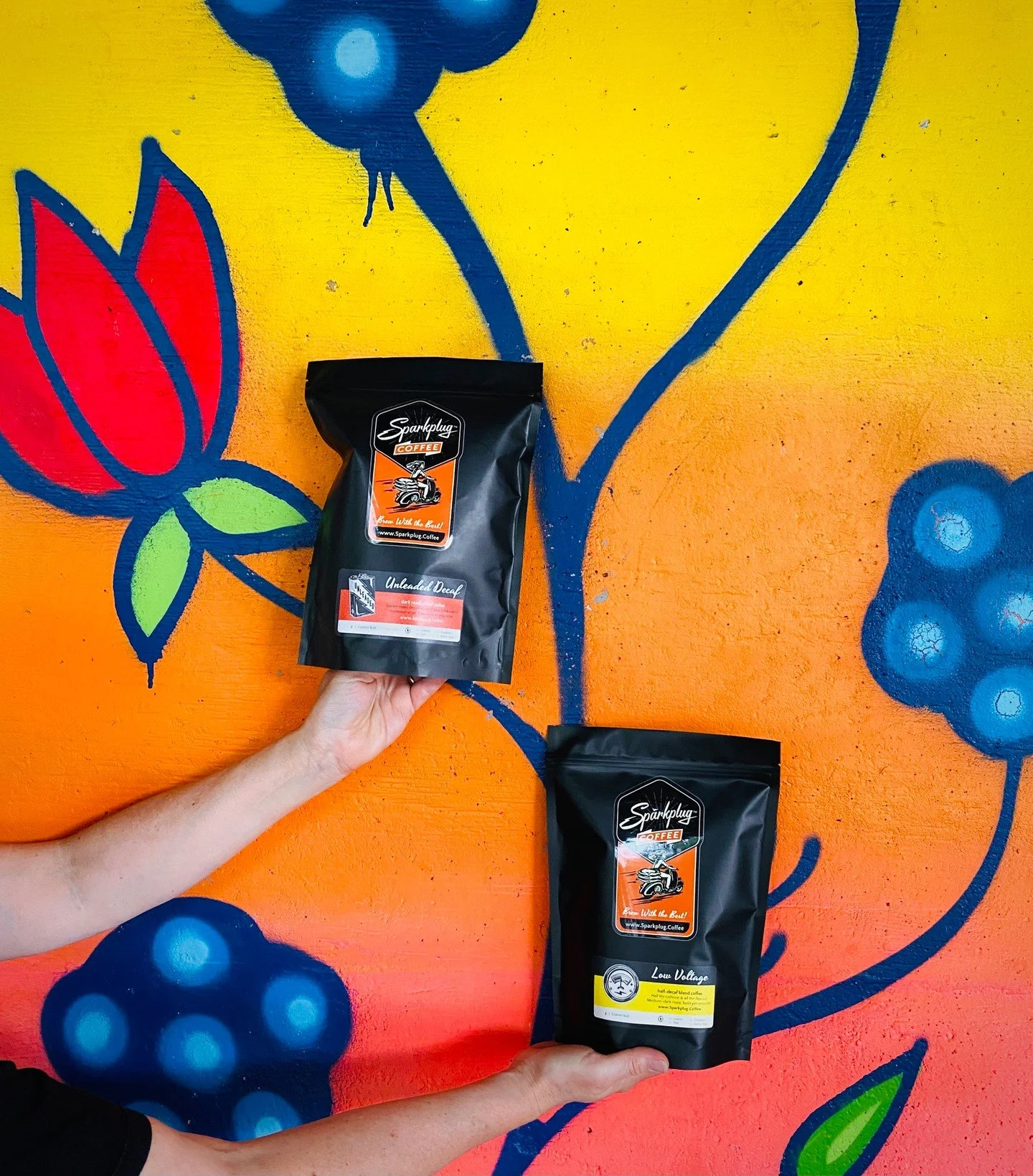 March is #CaffeineAwarenessMonth  #GoodDecaf is hard to find - elsewhere.⁠
⁠
You'll LOVE our UNLEADED DECAF beans - guaranteed.⁠
⁠
Or, take baby steps with our "LOW VOLTAGE" - 1/2 decaf option. ⁠
⁠
Whole bean or ground for YOUR coffee maker