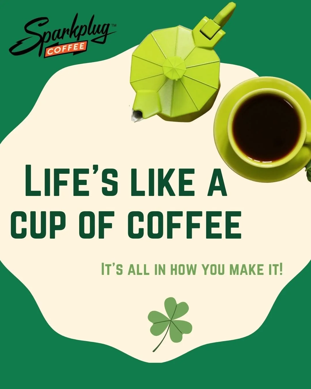 🍀 Luckily you don't need luck to get a great coffee DELIVERED to your door! 🍀 Cheers to a great St. Paddy's Day coffee lovers!⁠
⁠
 xo. Kara &amp; crew