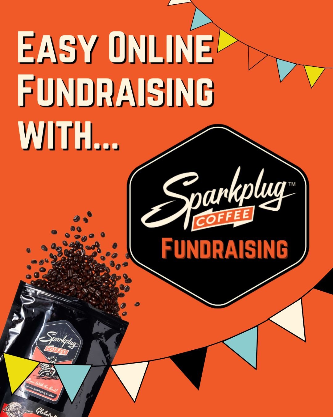 Comment: INFO PACK to get our free fundraising tips. 👏 ONLINE fundraising with Sparkplug Coffee is designed to make your next fundraiser EASY and profitable. 😊