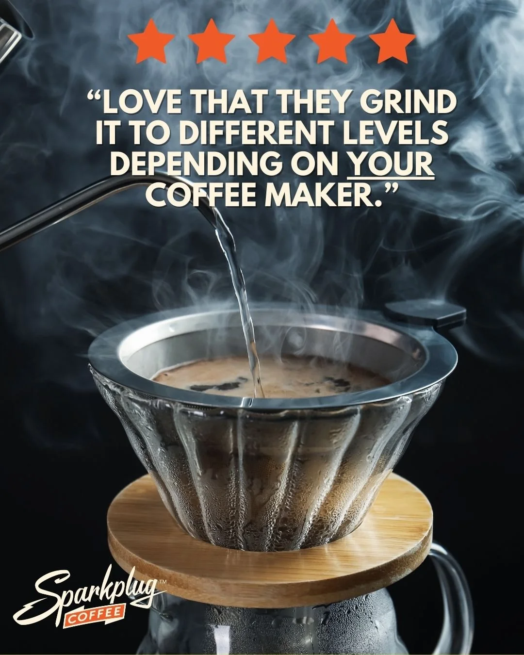 Ground, depending on your coffee maker! 