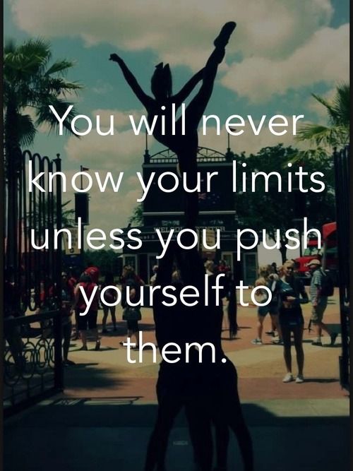 Life is not a competition, except with yourself. s - t - r - e - t - c - h