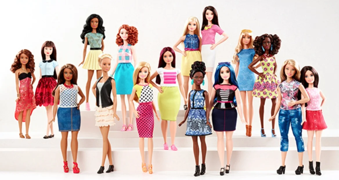 Screenshot from Mattel.com that displays variety of dolls being released throughout 2016