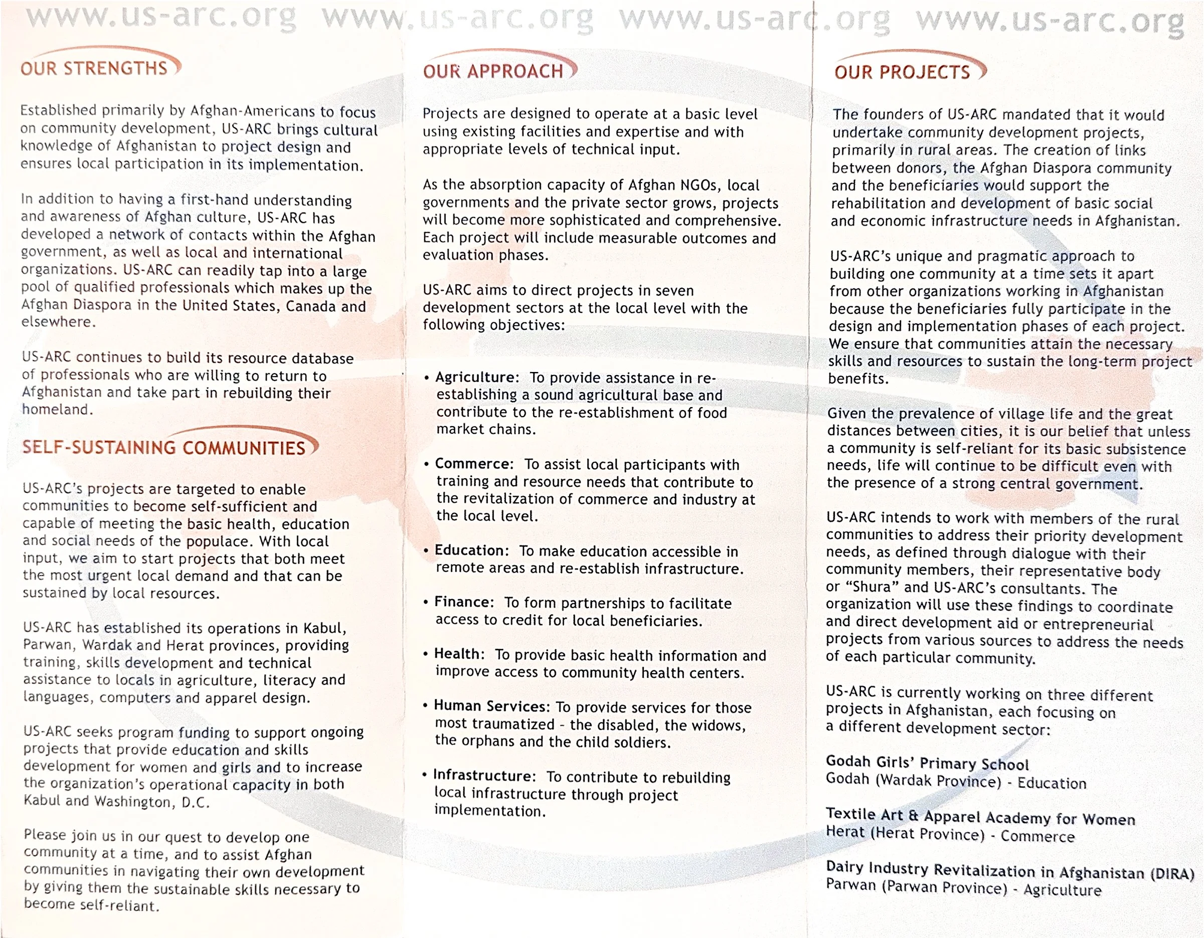 US-ARC Brochure (inside)