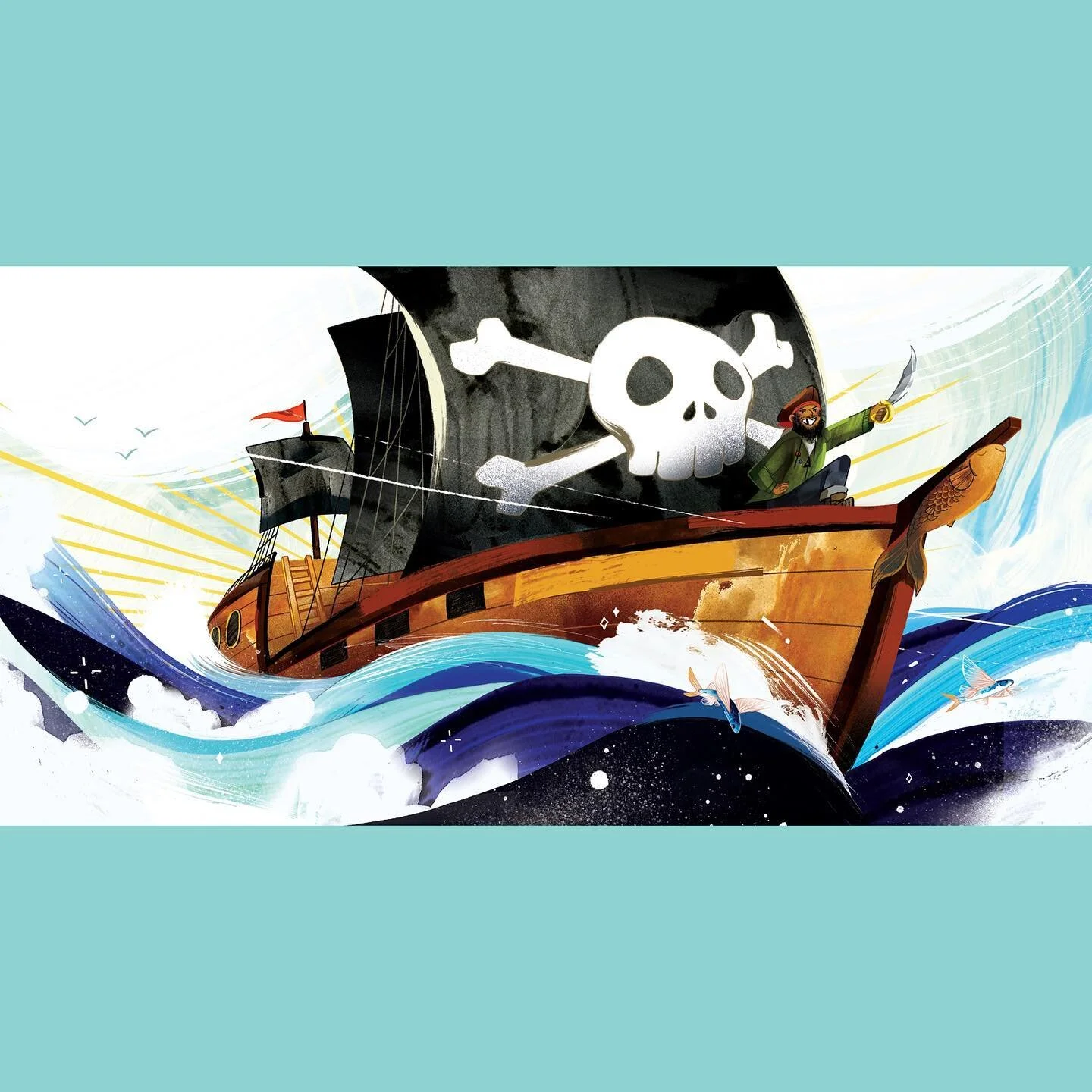 Another spread from The One with the Scraggly Beard written by #elizabethwithey and published by @orcabook! You can order a copy from Indigo, Amazon, Orca&rsquo;s website or check to see if you local bookstore has a copy/ can order a copy in for you!