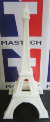  列印更有效率BEAVER III採用SAILFISH FIRMWARE韌體，讓列印速度提升。  用切片軟體估計巴黎鐵塔要150分鐘列印出來，使用BEAVER III列印，只需要110分鐘即可完成。提升列印效率，讓你不再等到睡著!! 